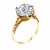 6ct 12mm Round Cut Moissanite Rings For Women Real 925 Sterling Silver 14K Gold Plated Wedding Ring Eternity Women’s Jewelry New