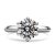 Meisidian 18K White Gold 1 Carat G VVS1 Lab CVD Diamond Women Engagement Ring