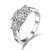 Retro Ring Solid Platinum 950 1.7CT Three Stones Diamond Ring for Women Jewelry PT950 Engagement Luxury Jewelry