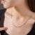 VOJEFEN Jewelry AU750 18K Real Gold Choker Necklace Unisex Link Chain Necklaces, Pure Gold Flat Cuban Chain Gold Fill Jewelry